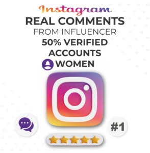 Instagram Comments From Big Influencer Accounts (50% Verified) | Women