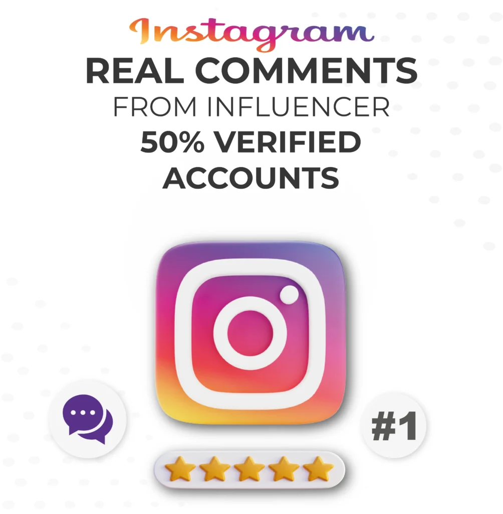 Instagram | Comments From Big Influencer Accounts (50% Verified)